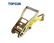 yellow ratchet tie down strap