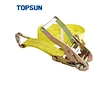 yellow ratchet tie down strap